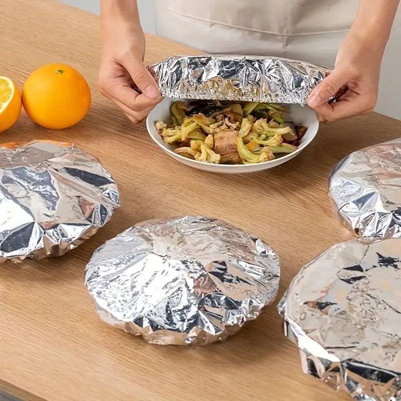FreshWrap Reusable Aluminium Food Covers (10 Pcs) - All-In-One Store Pakistan