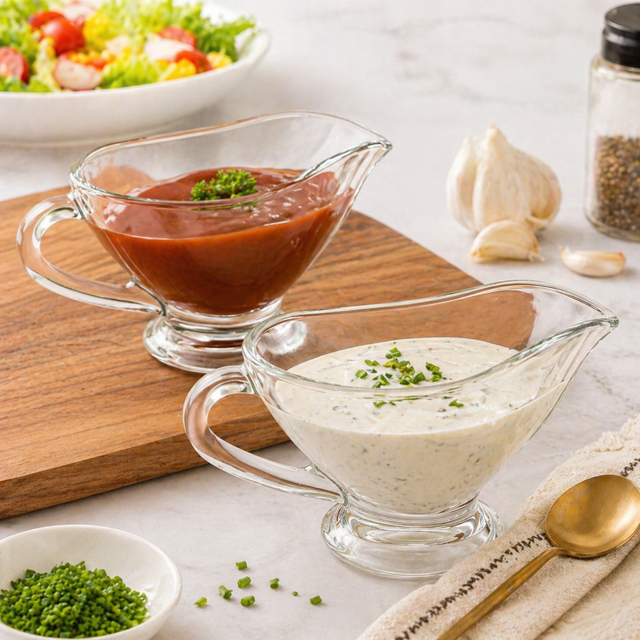 2-Pcs Sauce Dipping & Serving Glass Bowls (2356) by Limon - All-In-One Store Pakistan