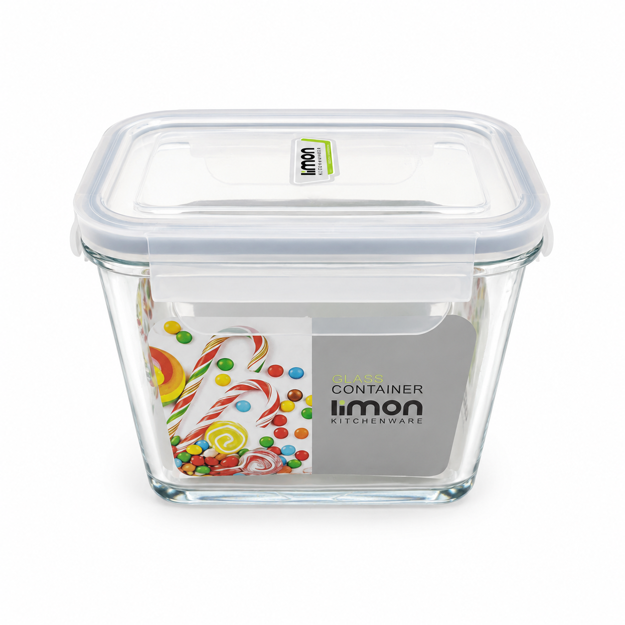 920ml Glass Container with Airtight Lid (2153) by Limon - All-In-One Store Pakistan
