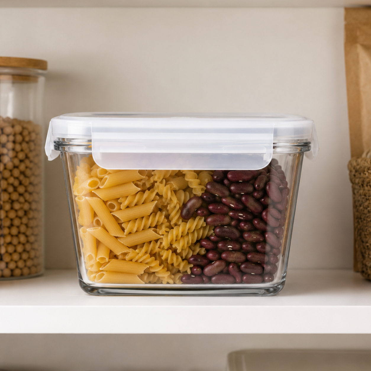 920ml Glass Container with Airtight Lid (2153) by Limon - All-In-One Store Pakistan