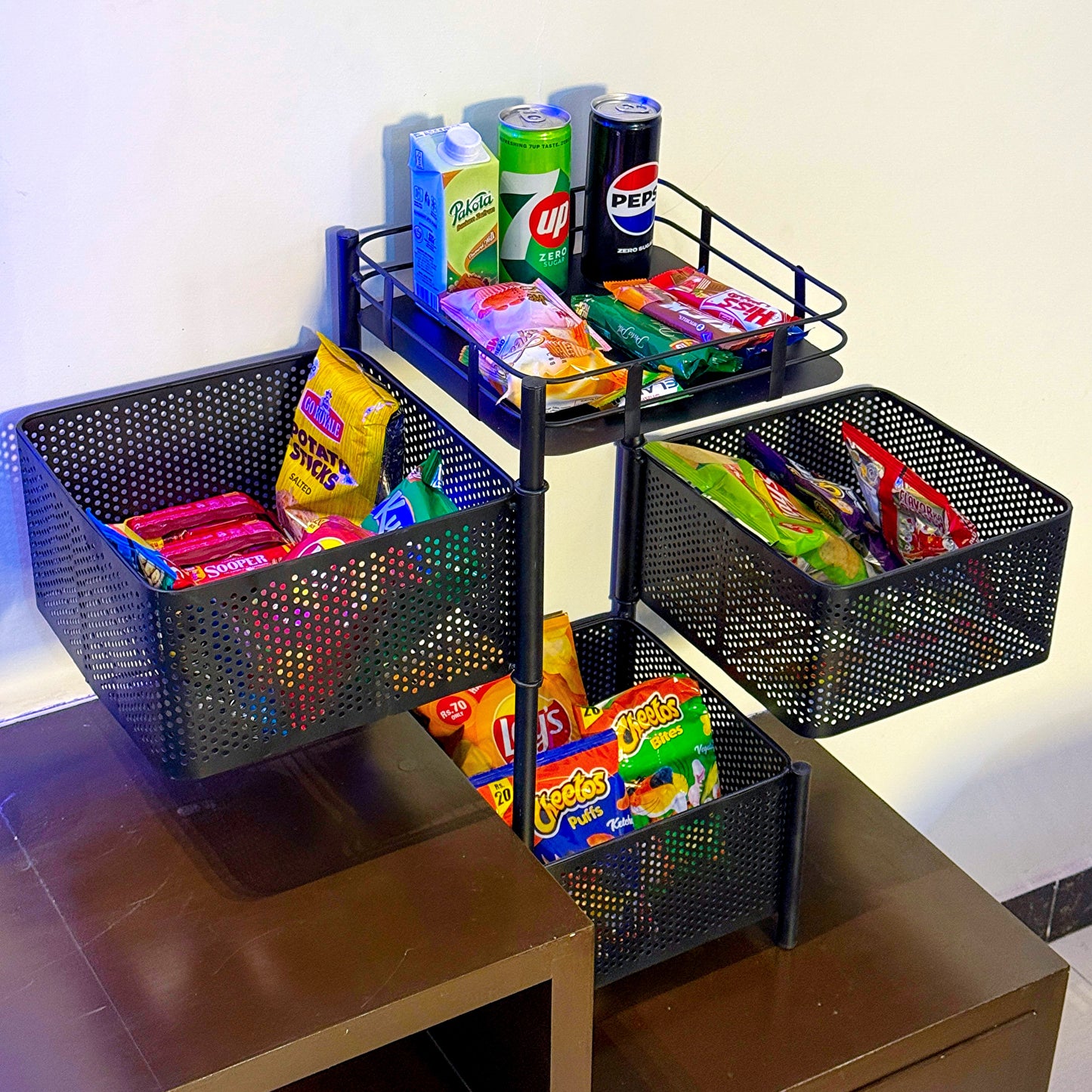 Counter Top Vegetable Metal Trolley By MATRIX - All-In-One Store Pakistan