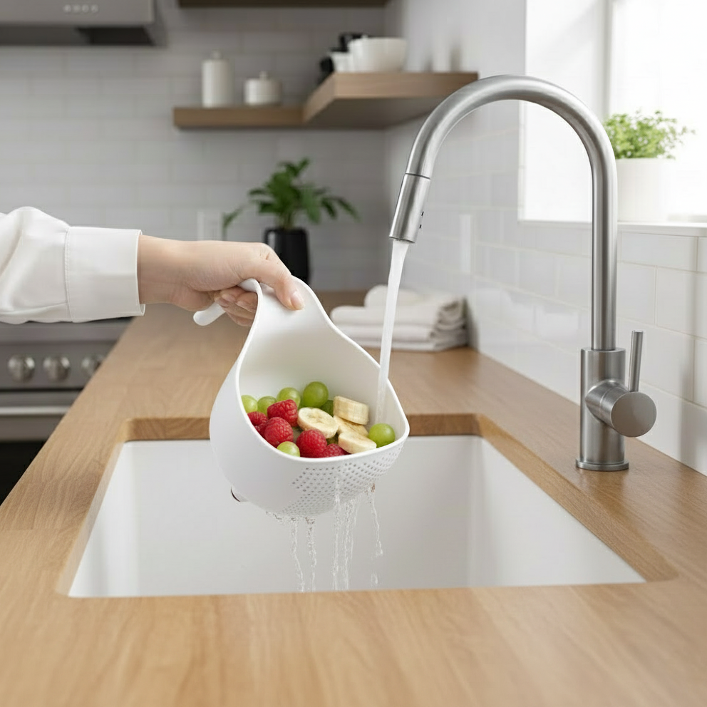 Pack of 3 Fruits and Vegetables Wash Bowl with Drainer (3035) by Limon - All-In-One Store Pakistan