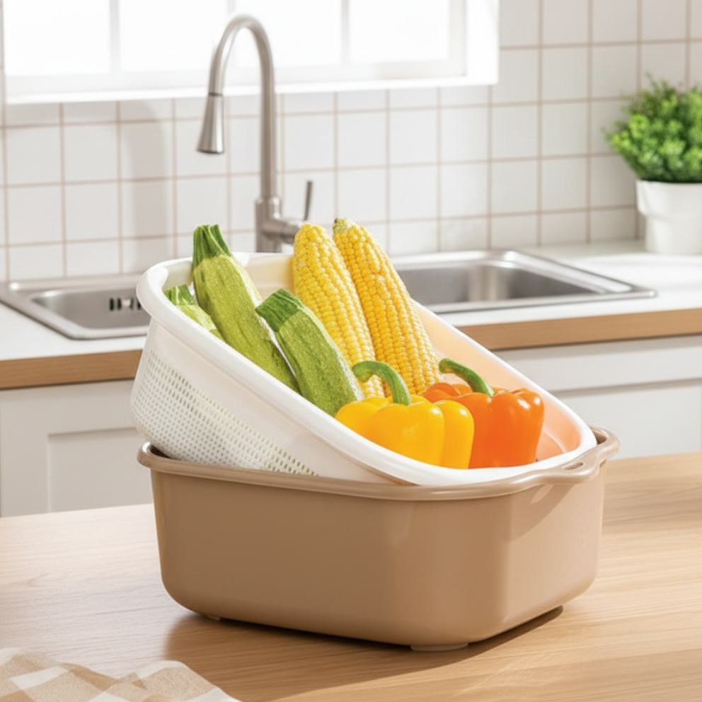4-Pcs Multi-Use Colander & Bowl Set (026) by Limon - All-In-One Store Pakistan