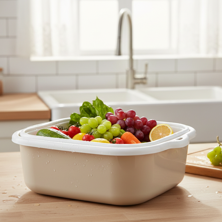 4-Pcs Multi-Use Colander & Bowl Set (026) by Limon - All-In-One Store Pakistan