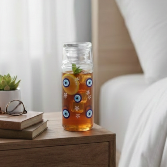 Printed 800ml Glass Carafe (2358) by Limon - All-In-One Store Pakistan