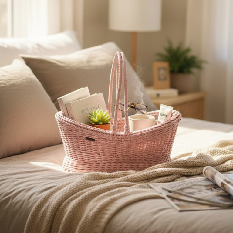 Woven Handmade Basket with Handles (51013) by Ziba - All-In-One Store Pakistan