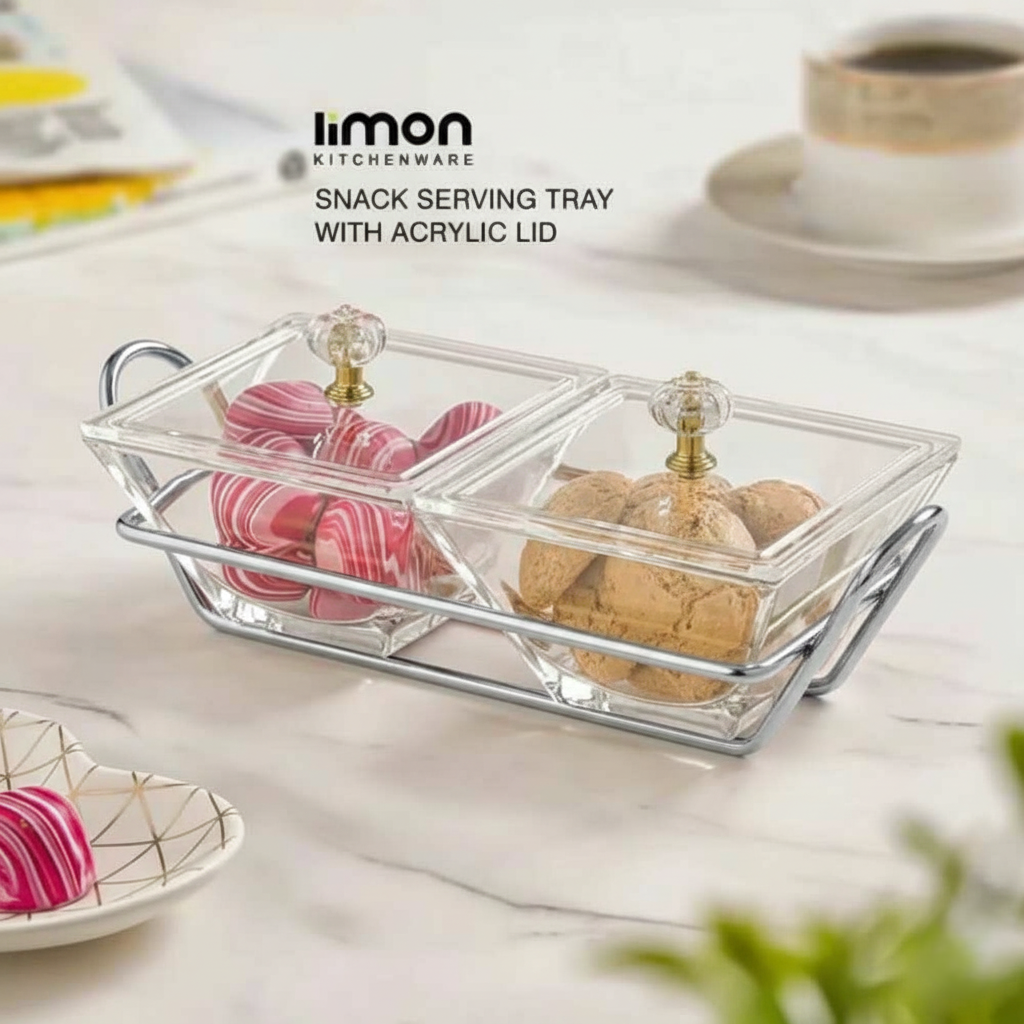 Signature Square Snack Serving Tray by Limon - All-In-One Store Pakistan