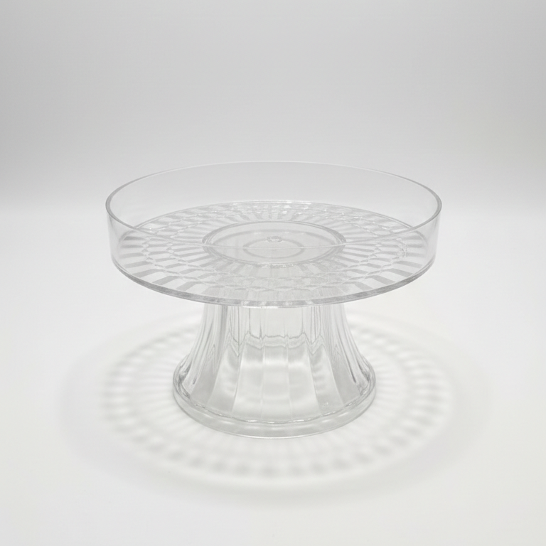 Elegant Acrylic Cake Serving Platter - All-In-One Store Pakistan