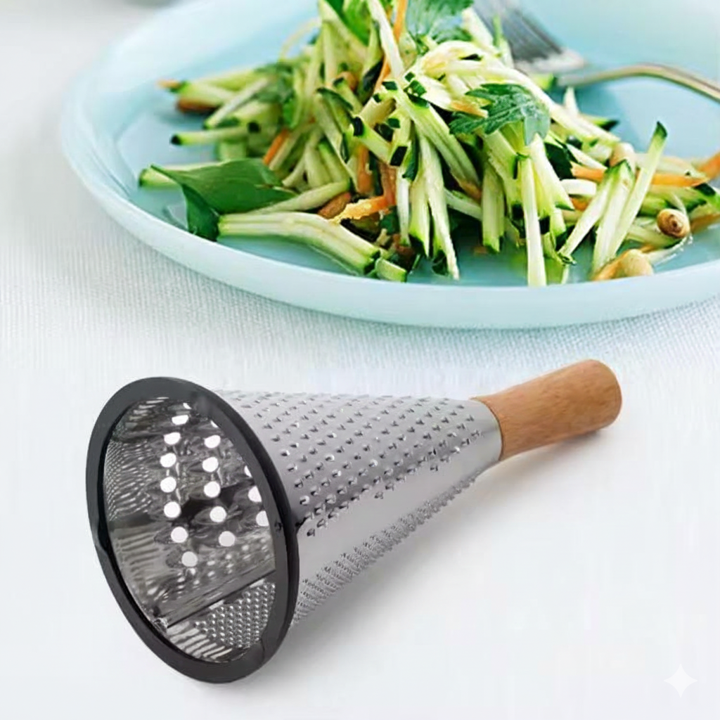 3-Sided Grater with Wooden Handle - All-In-One Store Pakistan