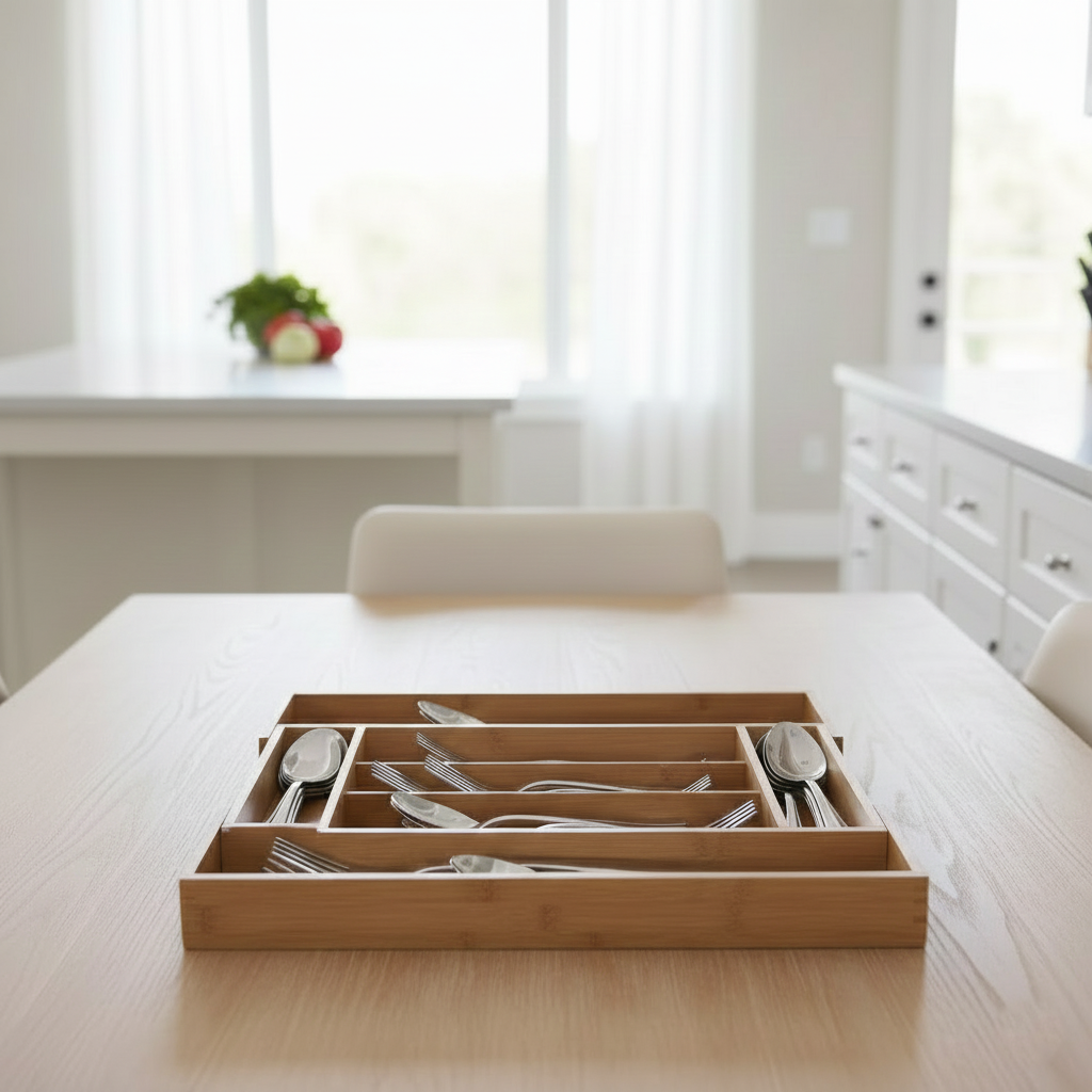 SmartSpace Expandable Bamboo Organizer - All-In-One Store Pakistan
