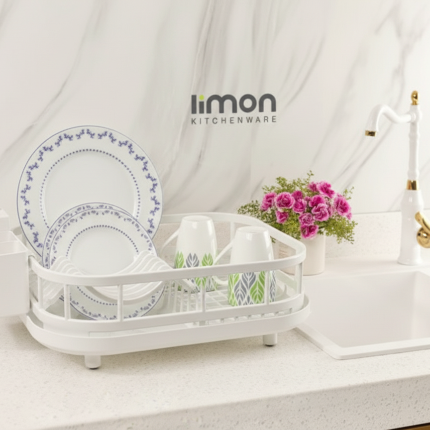 EliteDry Single-Tier Dish Organizer (2303) by Limon - All-In-One Store Pakistan