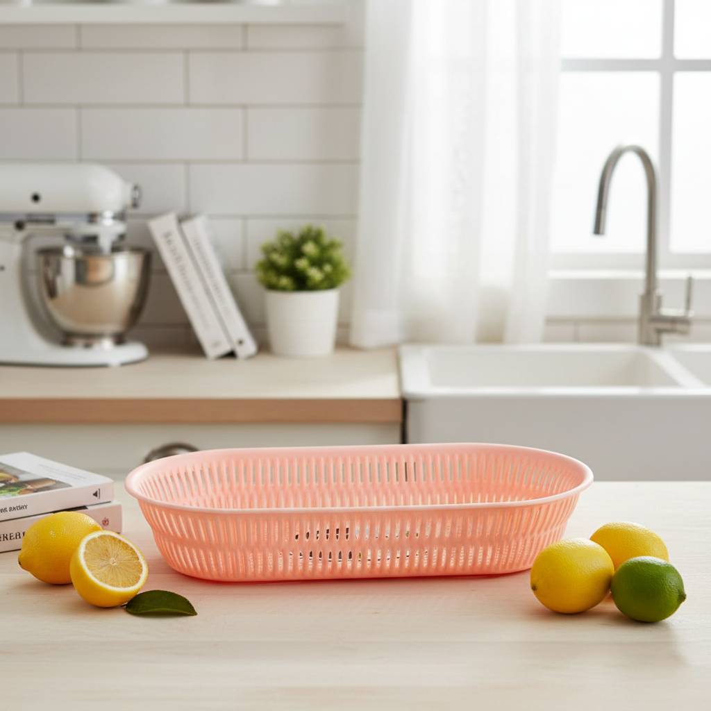 Multipurpose Oval Bamboo Basket by Limon - All-In-One Store Pakistan