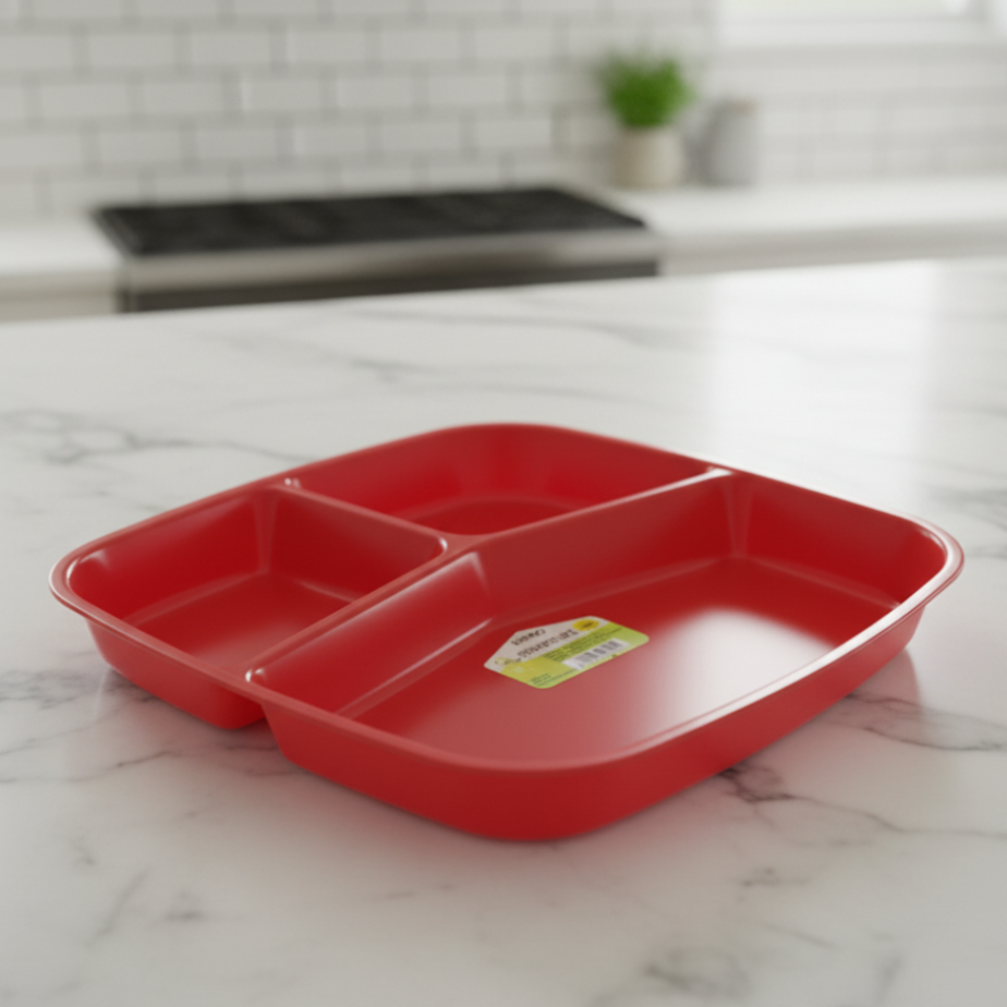 TriServe Compartment Plate (2094) by Limon - All-In-One Store Pakistan