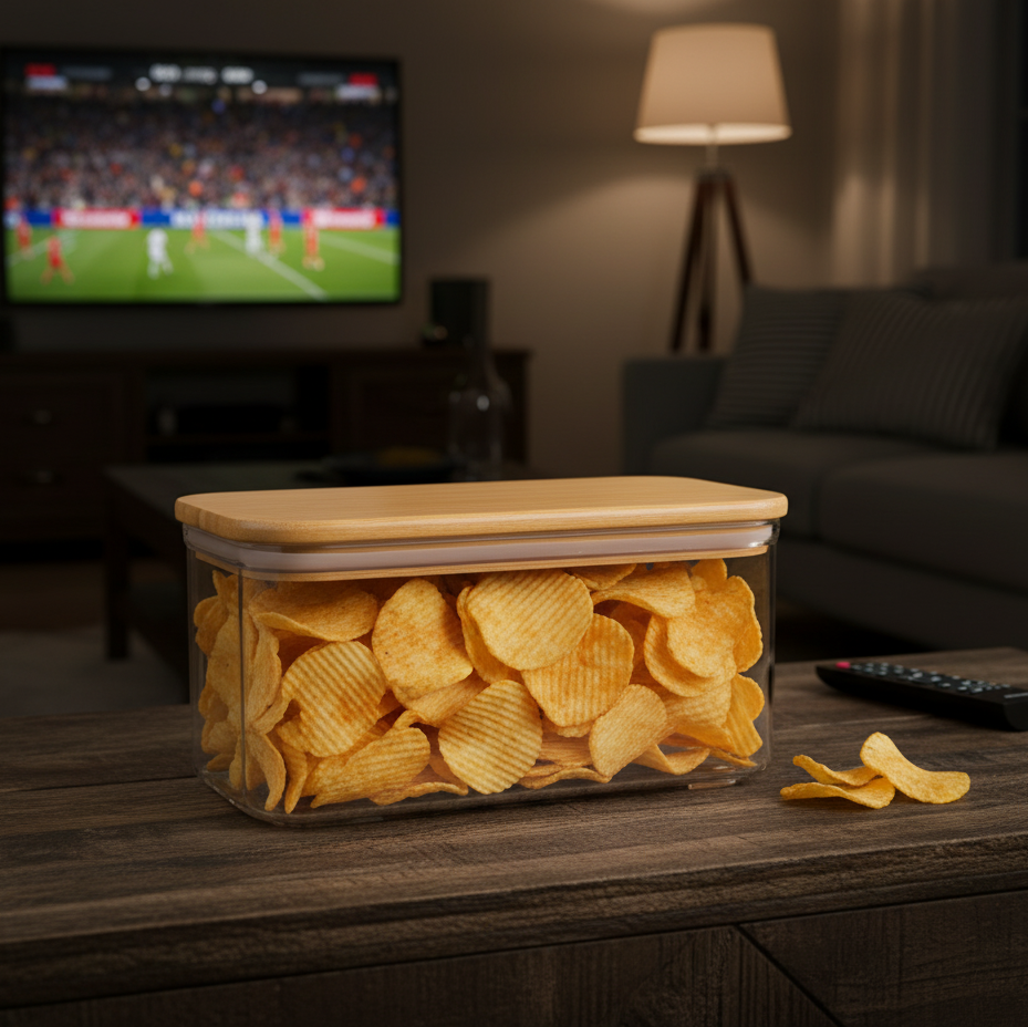 Rectangular Airtight WoodTop Canister by Limon - All-In-One Store Pakistan
