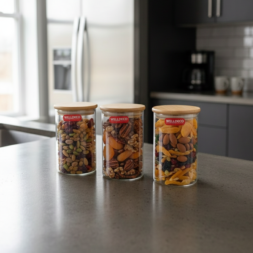 PureSeal Glass Canister Trio - All-In-One Store Pakistan