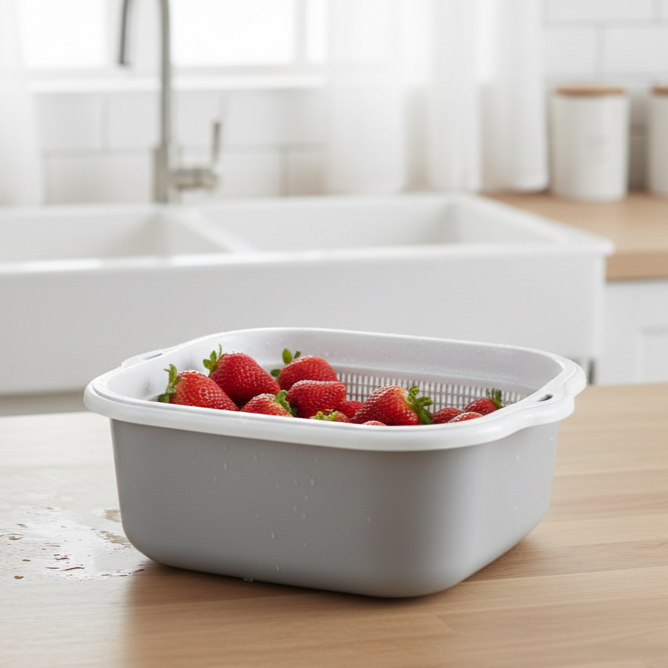 4-Pcs Multi-Use Colander & Bowl Set (026) by Limon - All-In-One Store Pakistan