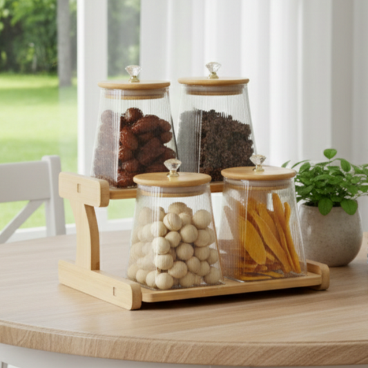 WoodCrest Ribbed & Tinted Glass Display (1111) - All-In-One Store Pakistan