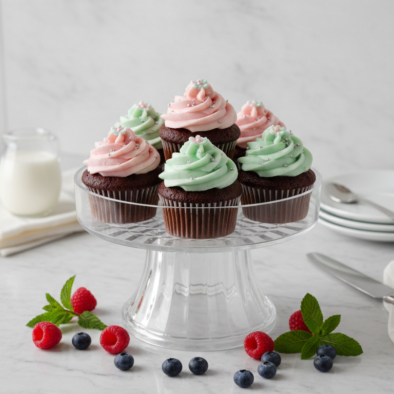 Elegant Acrylic Cake Serving Platter - All-In-One Store Pakistan