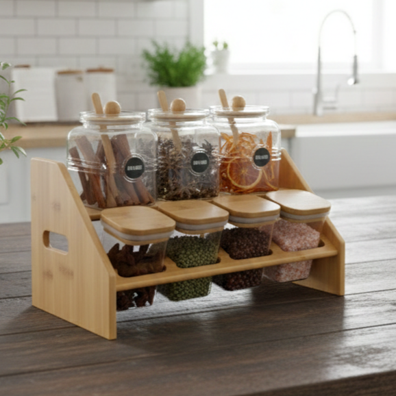 Harvest Grove 7-Piece Spice Station (1137) - All-In-One Store Pakistan