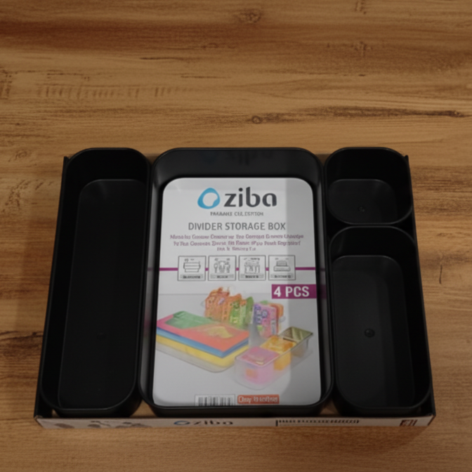 FlexiDivide 4-Piece Organizer Set (37125) by Ziba - All-In-One Store Pakistan
