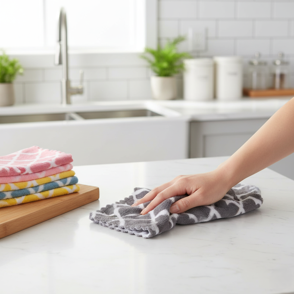 HomeCare Reusable Microfiber Cleaning Cloths (5 Pcs) - All-In-One Store Pakistan