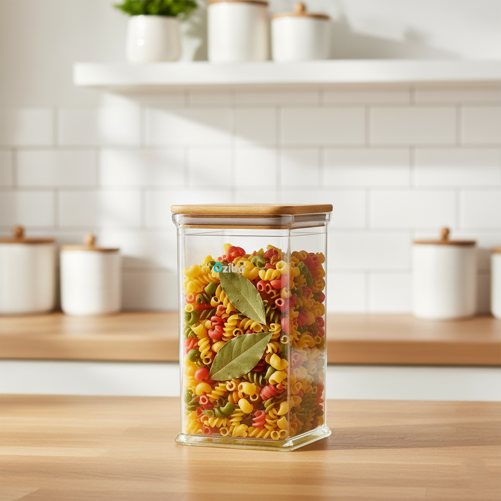 Towering Airtight Wooden Lid Container by Ziba - All-In-One Store Pakistan