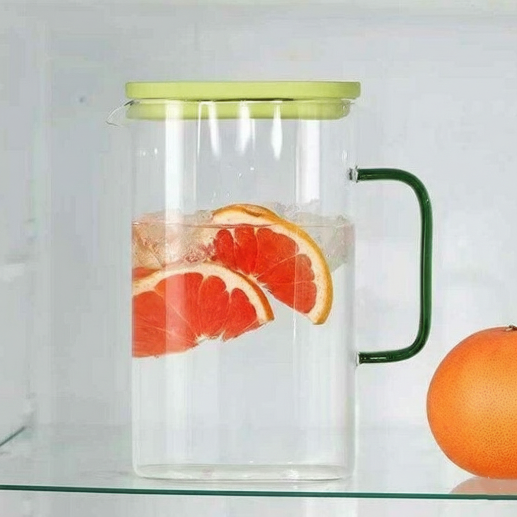CrystalSeal Glass Pitcher with Airtight Lid - All-In-One Store Pakistan