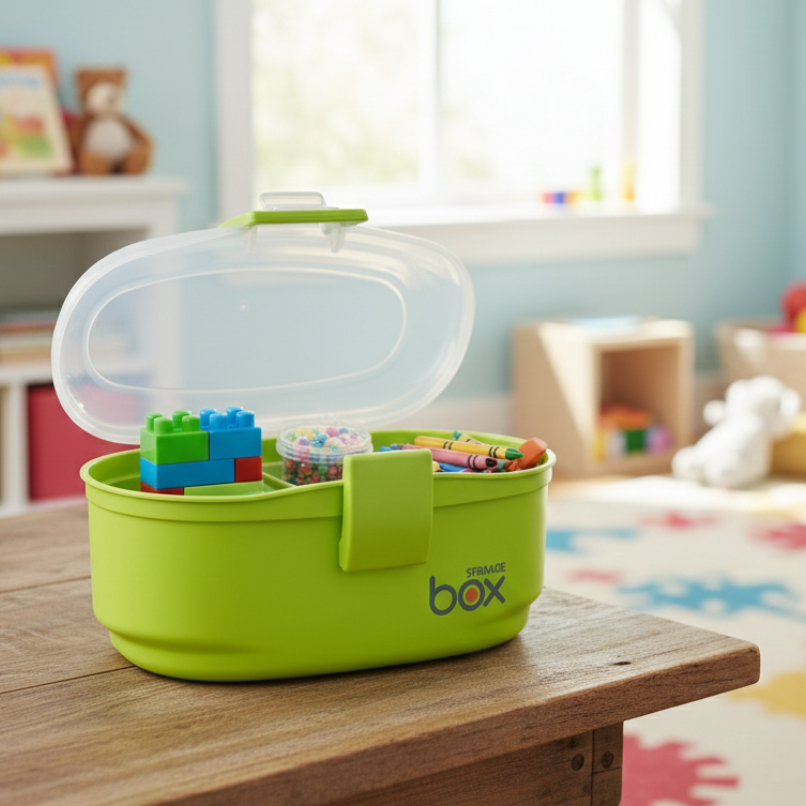 QuickStore Oval Storage Box with Snaplock & Handle - All-In-One Store Pakistan