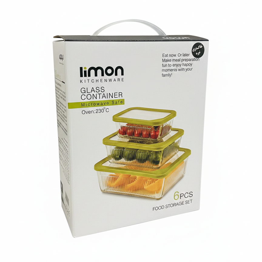 Unbreakable Glass Container Series by Limon - All-In-One Store Pakistan
