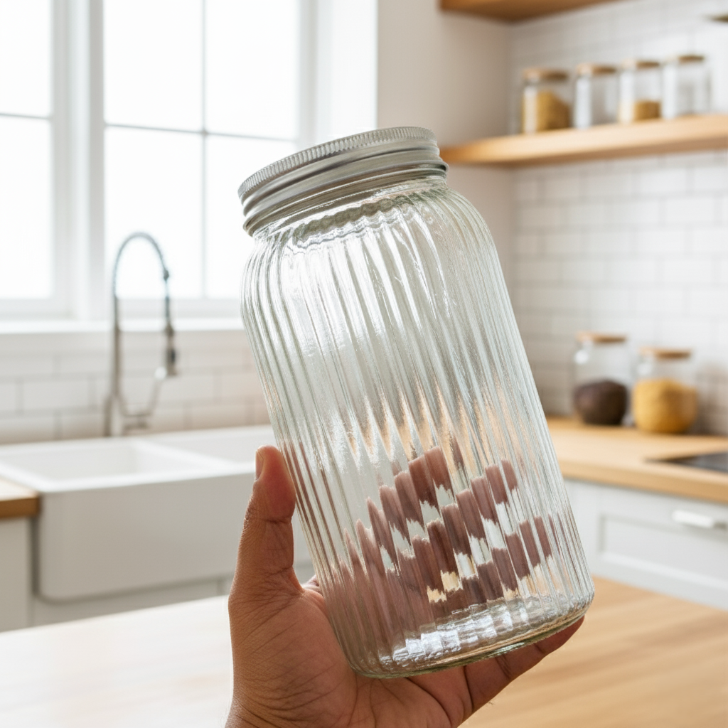 SilverTop Glass Jars by Duman - All-In-One Store Pakistan