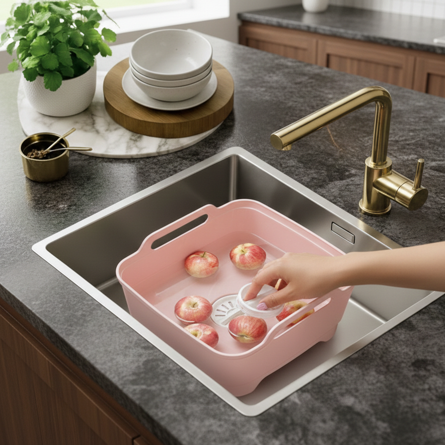 Large Capacity Wash & Drain Basket (1334) by Limon - All-In-One Store Pakistan