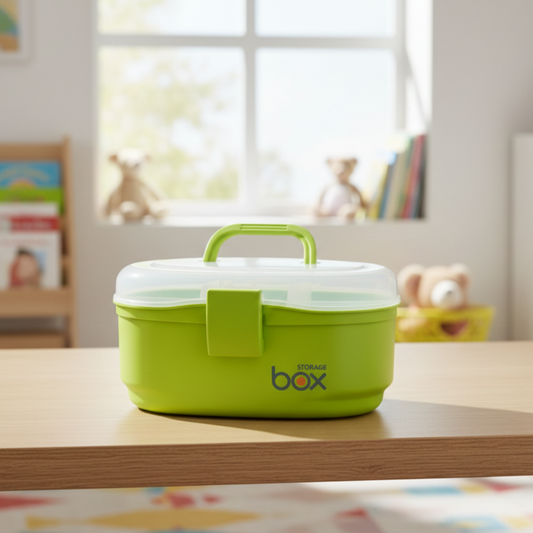 QuickStore Oval Storage Box with Snaplock & Handle - All-In-One Store Pakistan