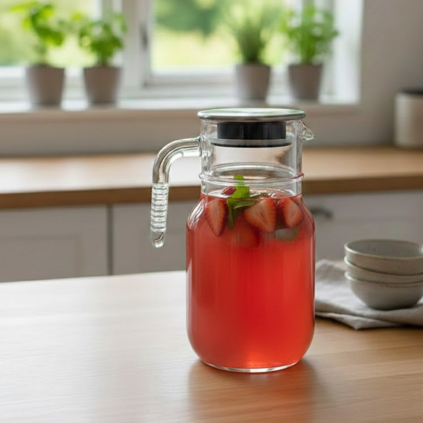 Clear 1.5 Liter Glass Pitcher (2376) by Limon - All-In-One Store Pakistan