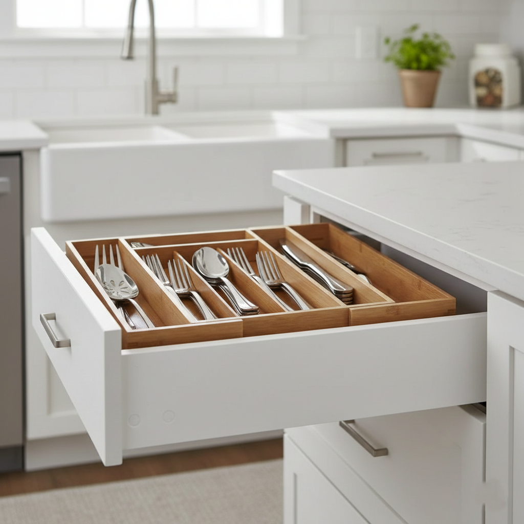 SmartSpace Expandable Bamboo Organizer - All-In-One Store Pakistan