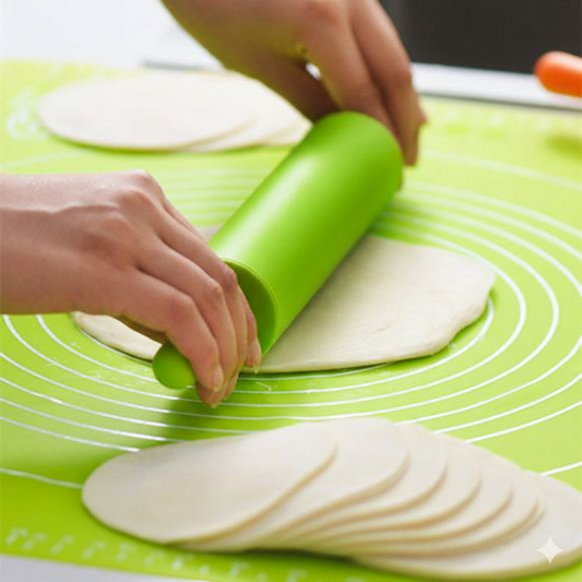 User-Friendly Rolling Pin & Silicon Mat Set - All-In-One Store Pakistan