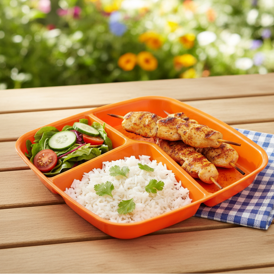 TriServe Compartment Plate (2094) by Limon - All-In-One Store Pakistan
