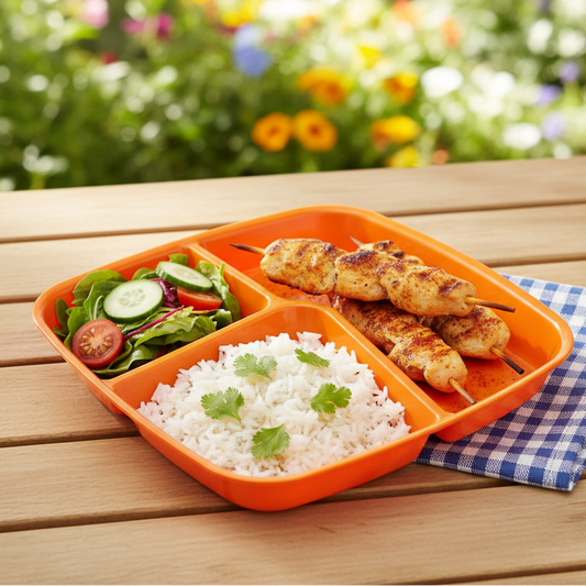 TriServe Compartment Plate (2094) by Limon - All-In-One Store Pakistan