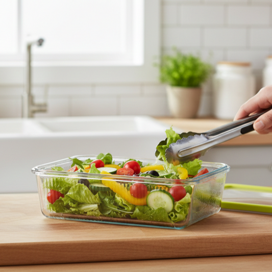 Unbreakable Glass Container (1.1L) with Lid (2098) by Limon - All-In-One Store Pakistan