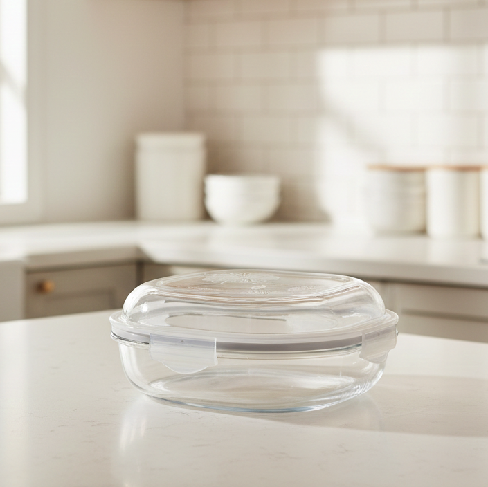 ServeNStore Square Glass Containers with Lids by Limon - All-In-One Store Pakistan