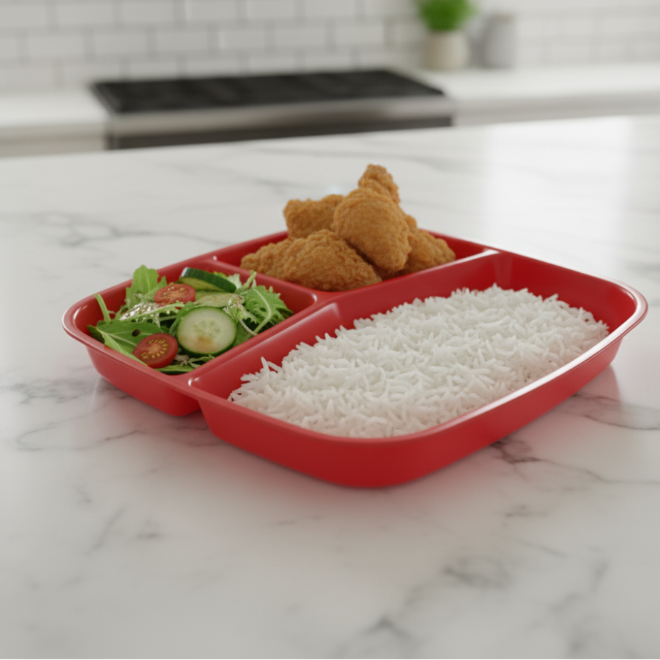 TriServe Compartment Plate (2094) by Limon - All-In-One Store Pakistan