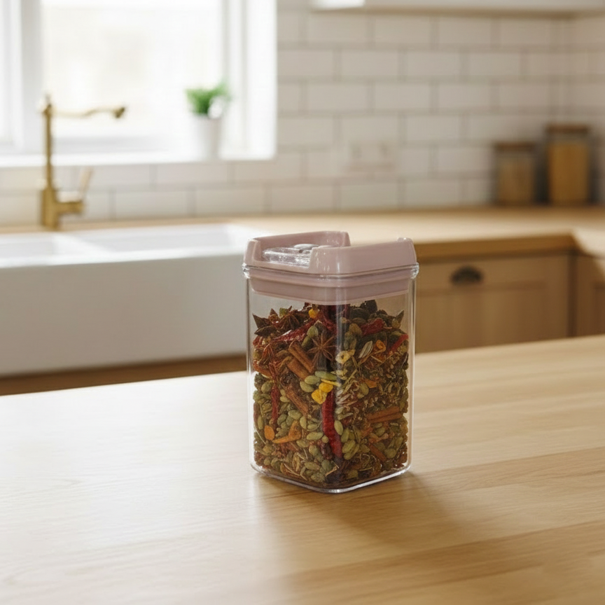 Multi-Use Square Airtight Jar 400ML (1744) by Limon - All-In-One Store Pakistan