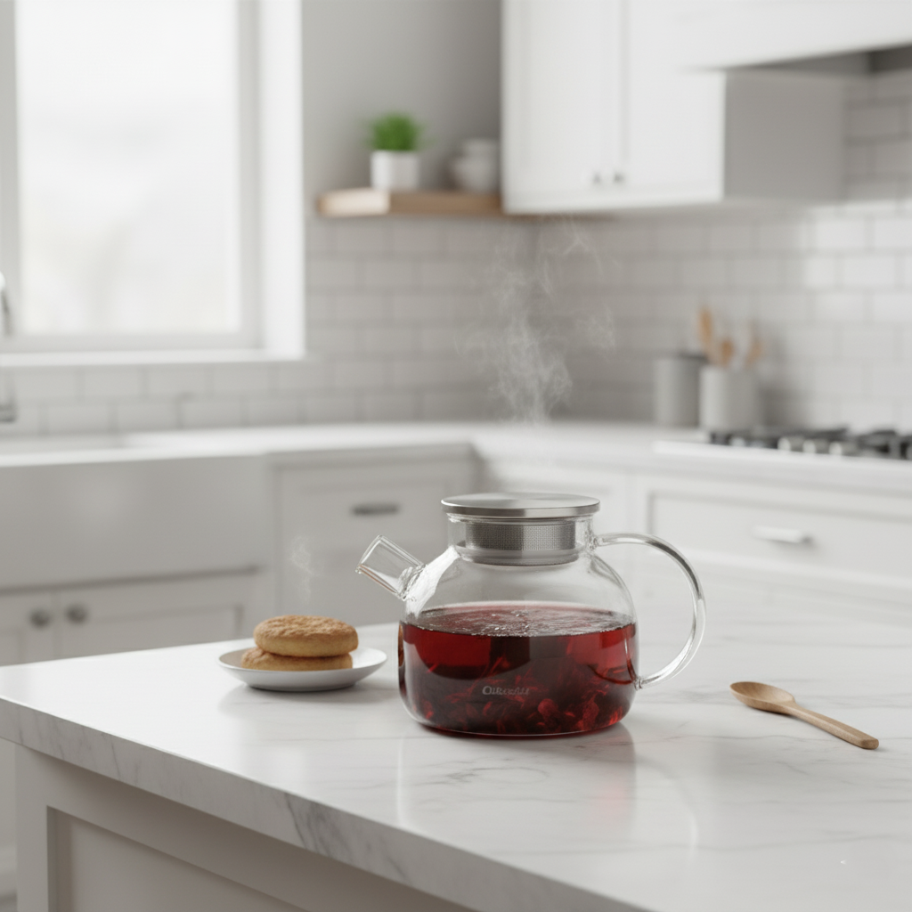 Borosilicate Glass Teapot with Stainless Infuser - All-In-One Store Pakistan