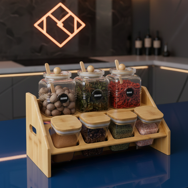 Harvest Grove 7-Piece Spice Station (1137) - All-In-One Store Pakistan