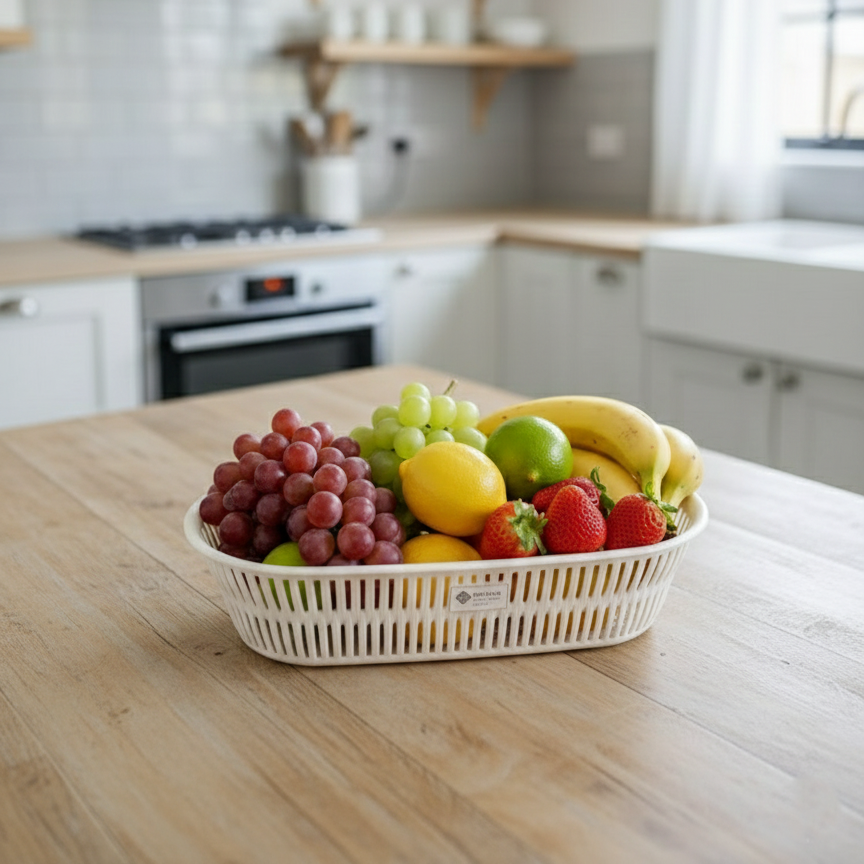 Multipurpose Oval Bamboo Basket by Limon - All-In-One Store Pakistan