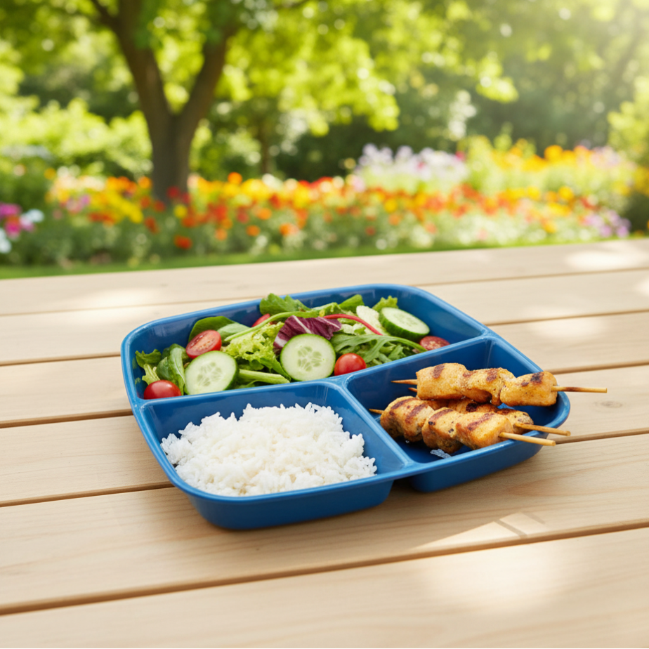 TriServe Compartment Plate (2094) by Limon - All-In-One Store Pakistan