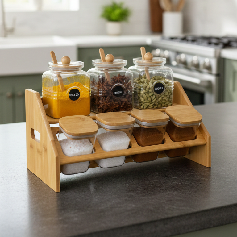 Harvest Grove 7-Piece Spice Station (1137) - All-In-One Store Pakistan
