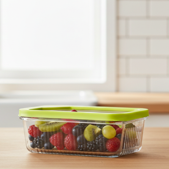 Unbreakable Glass Container (1.1L) with Lid (2098) by Limon - All-In-One Store Pakistan