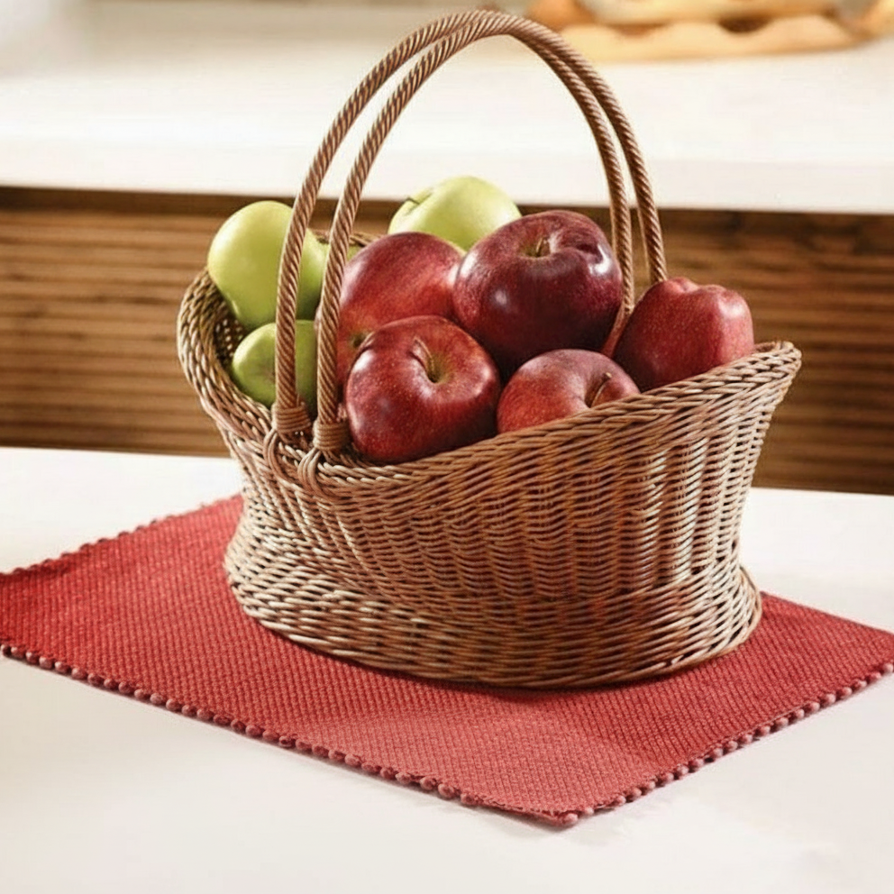 Woven Handmade Basket with Handles (51013) by Ziba - All-In-One Store Pakistan
