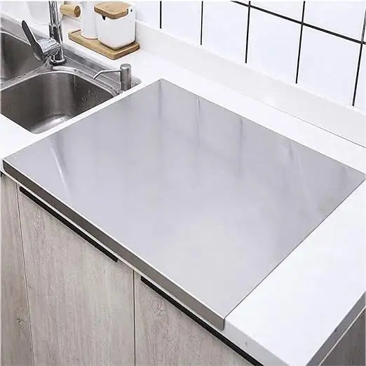 Non-Slip Stainless Steel Board for Cutting, Dough Rolling & Dumpling Prep - All-In-One Store Pakistan