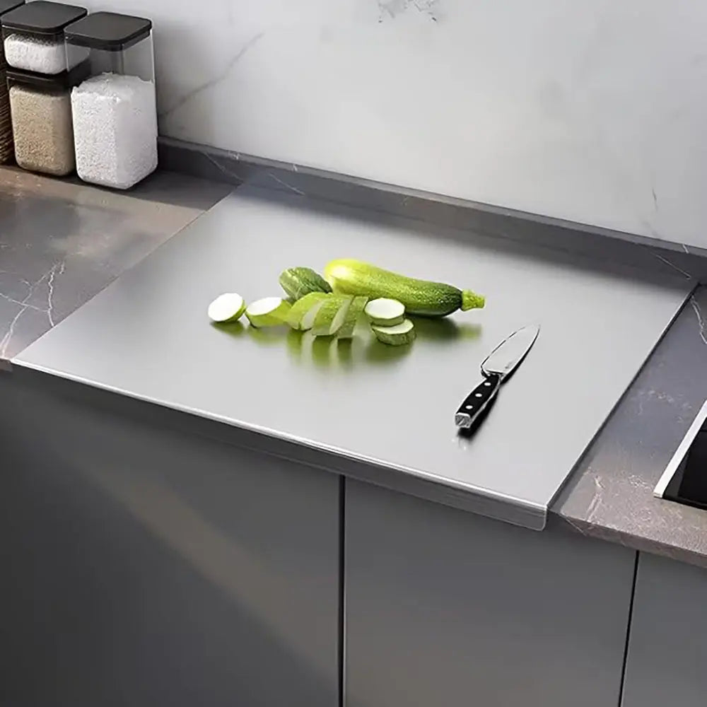 Non-Slip Stainless Steel Board for Cutting, Dough Rolling & Dumpling Prep - All-In-One Store Pakistan
